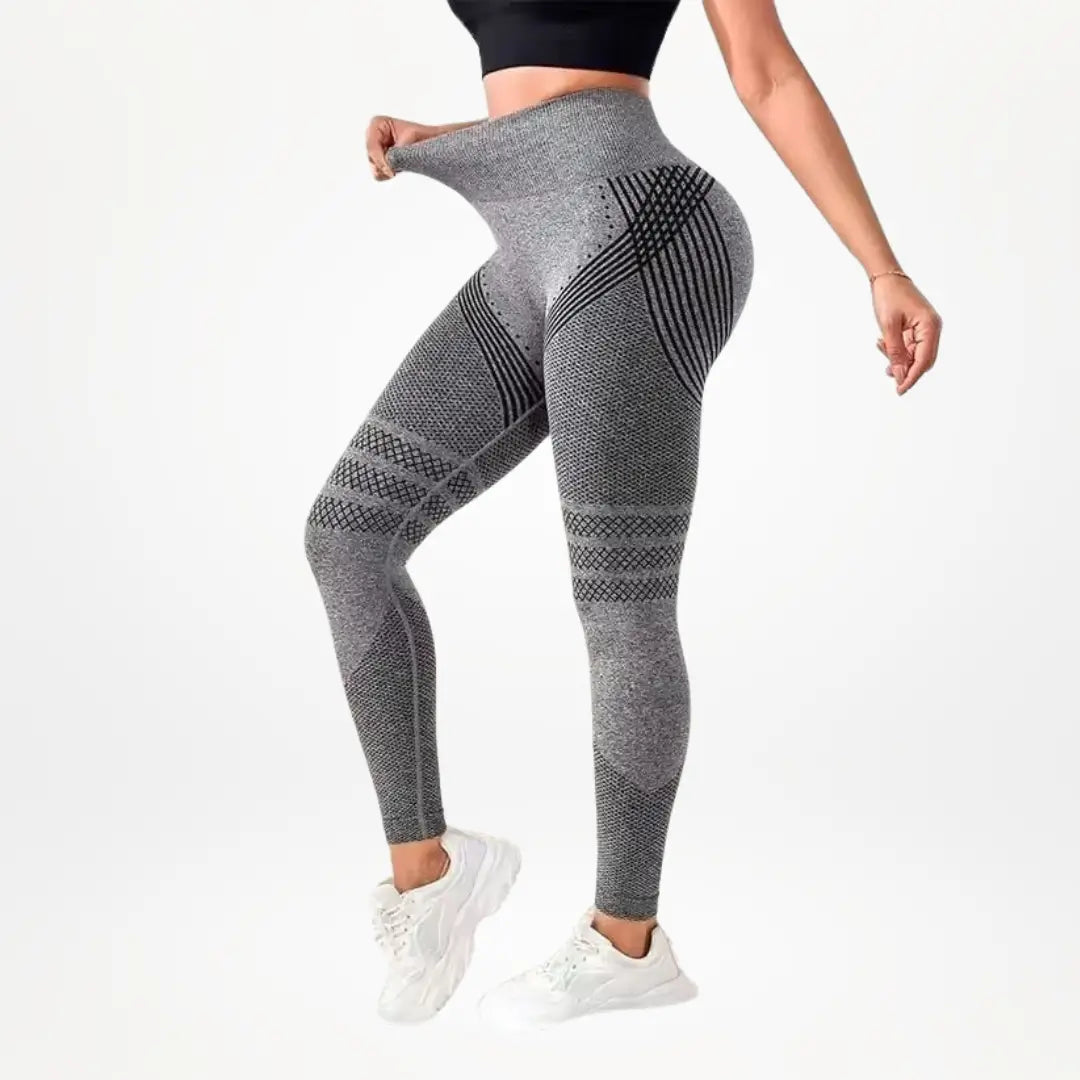 Leggings 3D VivaCuerpo™ - Gris Carbón